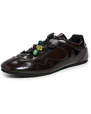 Cecilie Bahnsen Blaise Leather Sneakers - Black