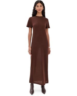 Co. Knit T-Shirt Dress - Brown