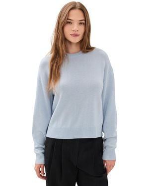 Theory Cashmere Crew Neck Pullover - Gray