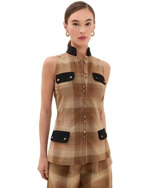 Rosie Assoulin Emotionally Vested Vest - Brown