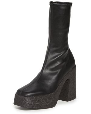 Stella McCartney Platform Stretch Boots - Black