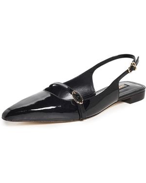 Larroude Ines Flats - Black