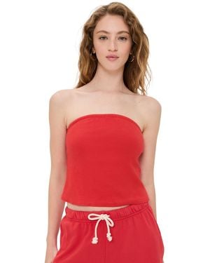 PERFECTWHITETEE Talula Blondie Tube Top - Red