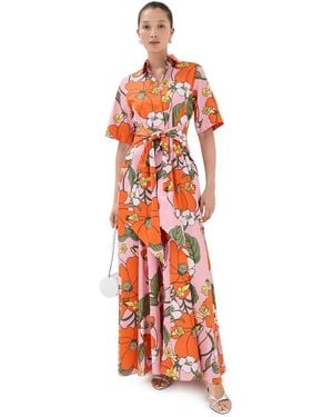 Borgo De Nor Posie Cotton Dress - Red
