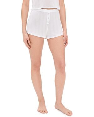NEGATIVE Whipped Boyfriend Shorts - White