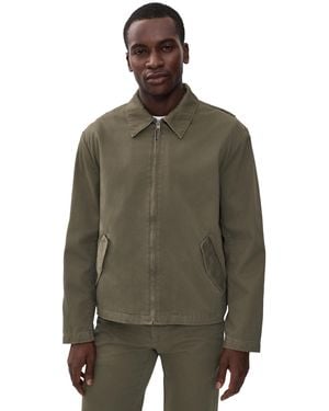 Vince Brushed Twill Field Jacket - Green