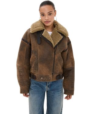 Acne Studios Faux Fur & Shearling Jackets - Brown