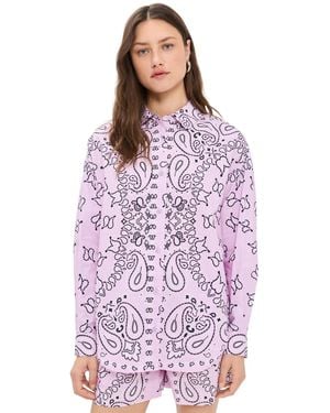 Essentiel Antwerp Histende Printed Shirt - Red