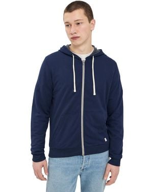 Marine Layer Afternoon Full Zip Hoodie - Blue