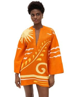 Cala De La Cruz Siena Dress - Orange
