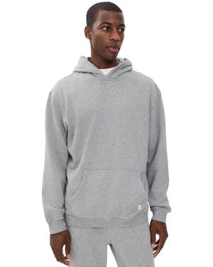 Marine Layer Relaxed Cloud 9 Fleece Hoodie - Gray