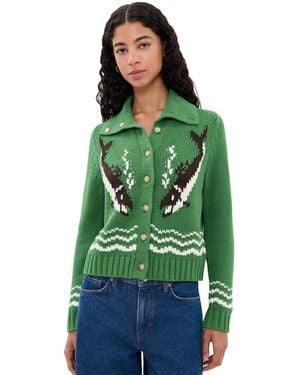 The Great The Bass Cardigan - Green