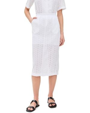 Stateside Eyelet Midi Skirt - White