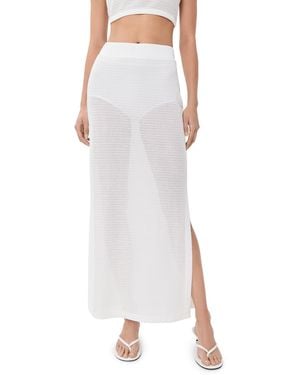 Jonathan Simkhai Nicky Midi Coverup Skirt - White