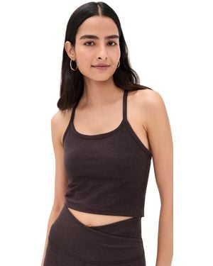 Beyond Yoga Spacedye Slim Racerback Cropped Tank - Black