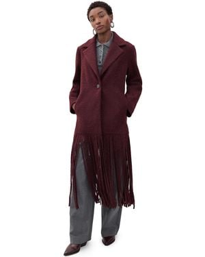 Simon Miller Vero Fringe Coat - Purple