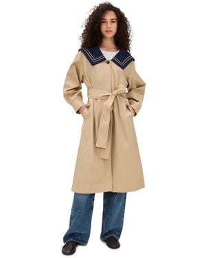 Damson Madder Ella Trench - Blue