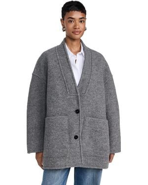 Apiece Apart Vashti Button Sleeve Jacket - Grey