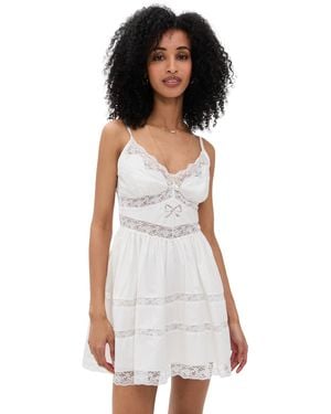 LoveShackFancy Zima Dress - White