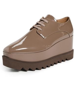 Stella McCartney Elyse Patent Alter Mat Platforms - Brown