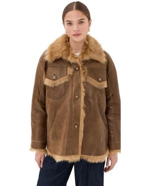 Twp Aspen Bomber Jacket - Brown