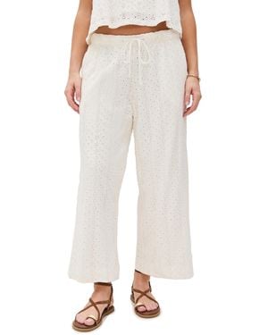 Z Supply Romi Eyelet Pants - White
