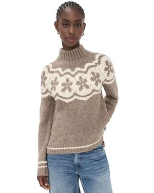 Saylor Blanche Fair Isle Sweater - Blue