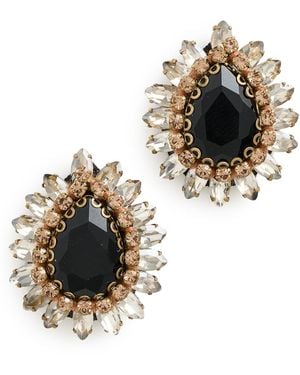 Deepa Gurnani Deepa By Leesha Earrings - Black