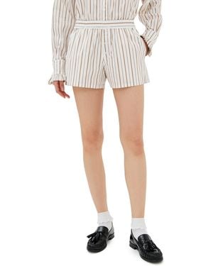 Tanner Fletcher Winnie Stripe Boxer Shorts - White