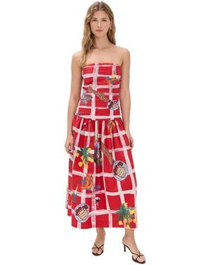 Carolina K Malla Dress - Red