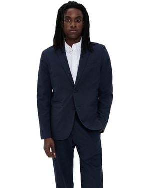 Club Monaco Deconstructed Seersucker Blazer - Blue