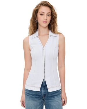 ALIGNE Whim Denim Top - White