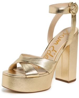 Sam Edelman Savannah Platform Heels - Natural