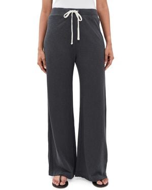 James Perse Wide Leg Sweatpants - Black