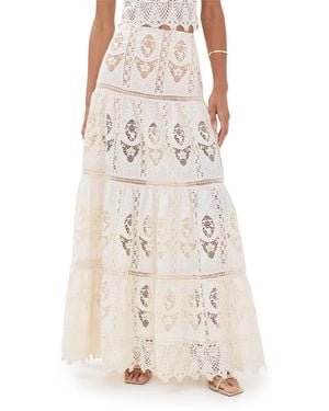 Johanna Ortiz Highlighted Fields Maxi Skirt - Natural