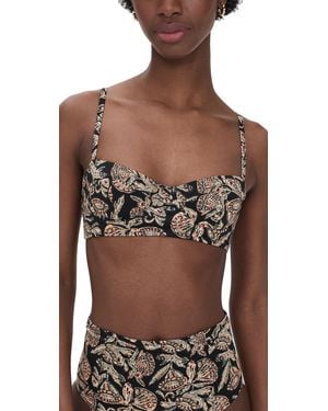 Ulla Johnson Zahara Bikini Top - Black