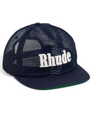 Rhude Logo Mesh Hat - Blue
