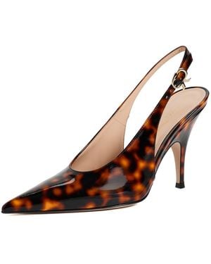 Gianvito Rossi Sofia Nuit Sling Heels - Brown
