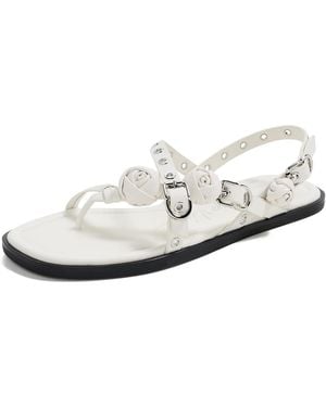 3.1 Phillip Lim Multi-Strap Rivet Sandals - White