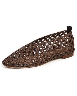Mansur Gavriel Woven Ballerina Flats - Brown