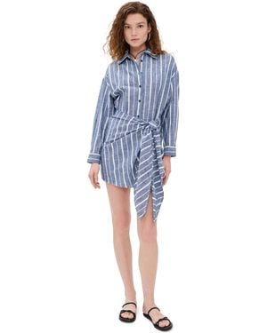 Apiece Apart Alessandra Mini Dress - Blue