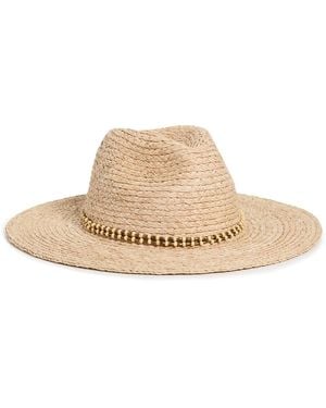 Hat Attack Raffia Braid Continental Hat - White