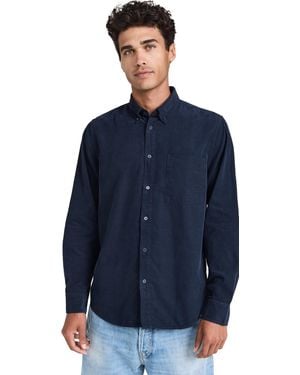 NN07 Arne Soft Corduroy Shirt - Blue