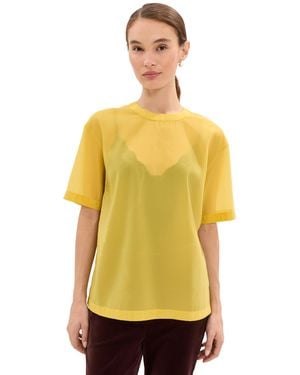Le Bos Caroline Organza Tee - Yellow