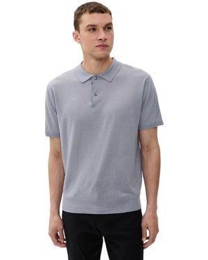 Greyson Napeague Sweater Polo - Blue