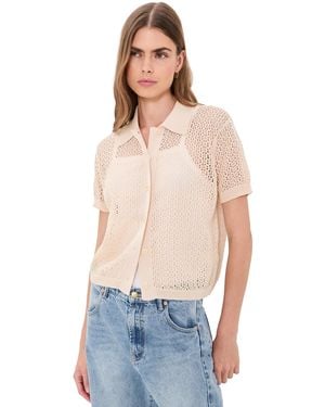 The Great The Crochet Polo - Blue