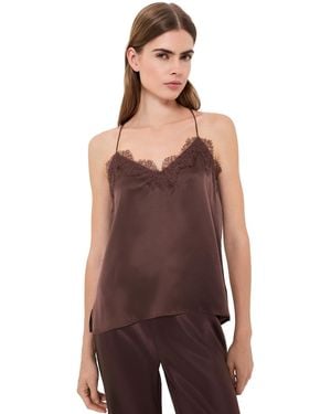 Cami NYC Racer Silk Charmeuse Camisole - Purple