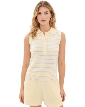 Varley Rue Polo Tank - Natural