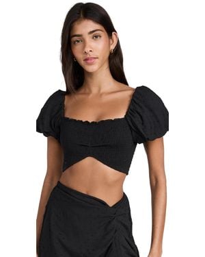 Peixoto Louisa Crop Top - Black