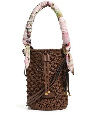 FARM Rio Macrame Shoulder Bag - Brown